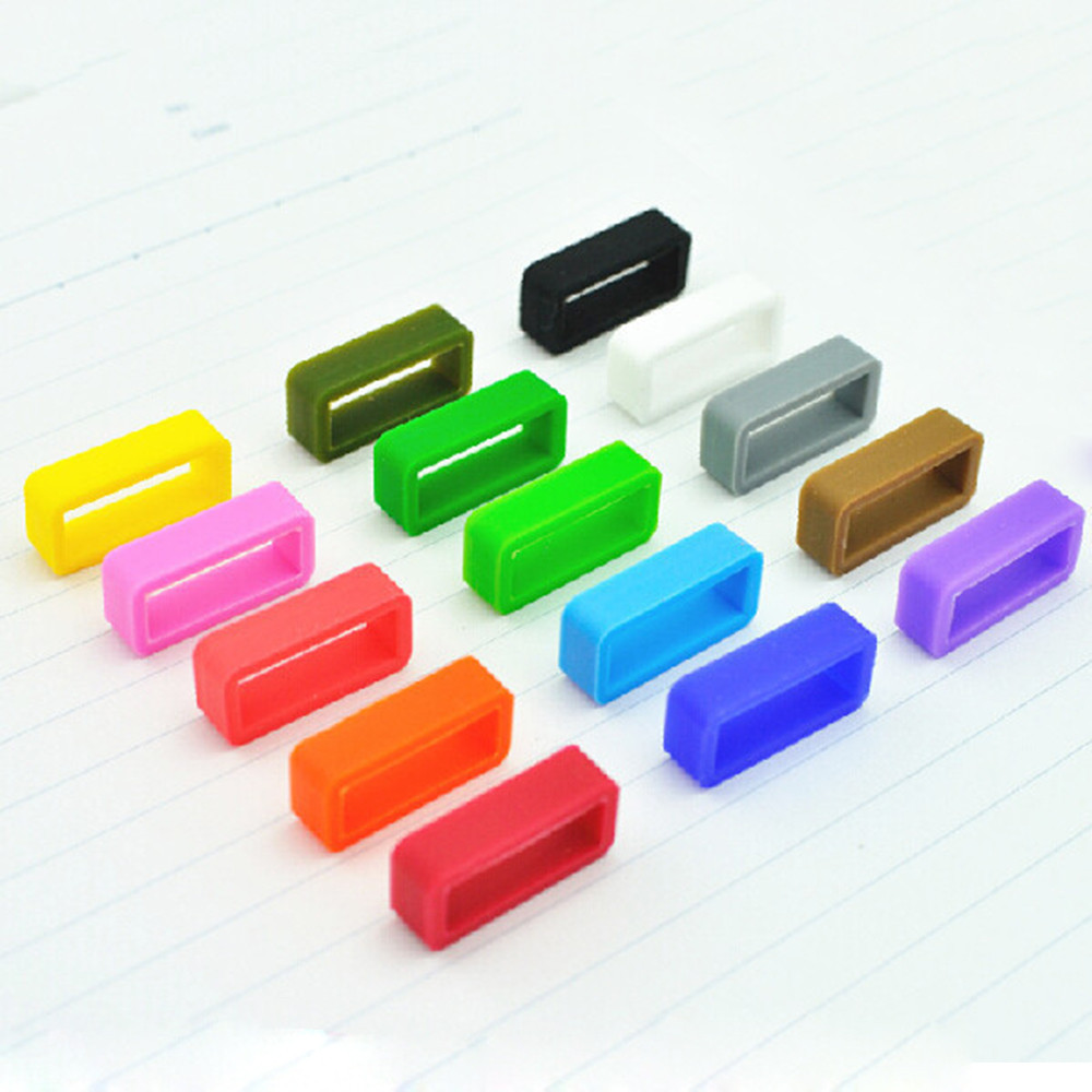 Silicone watch strap loop