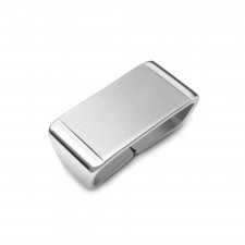 Watch Steel Large Strap Keeper silver