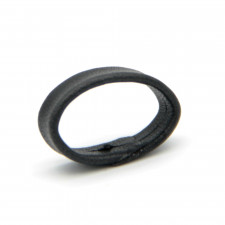 Genuine Leather Watch Strap keeper black