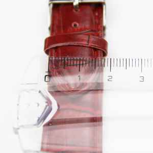 Measuring a leather watch strap keeper
