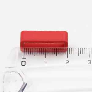 Measuring a watch strap keeper with a ruler